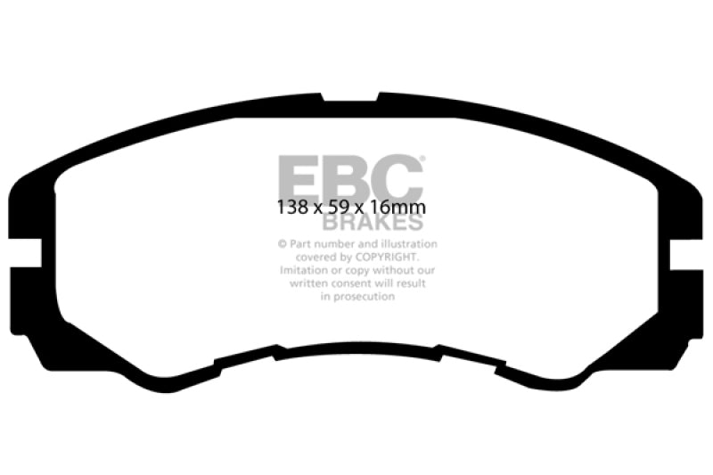 EBC 96-98 Acura SLX 3.2 Greenstuff Front Brake Pads EBC 96-98 Acura SLX 3.2 Greenstuff Front Brake Pads