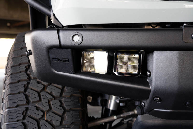 DV8 Offroad 21-22 Ford Bronco Factory Bumper Pocket Light Mount (Pair) 3in LED Pod Lights DV8 Offroad 21-22 Ford Bronco Factory Bumper Pocket Light Mount (Pair) 3in LED Pod Lights