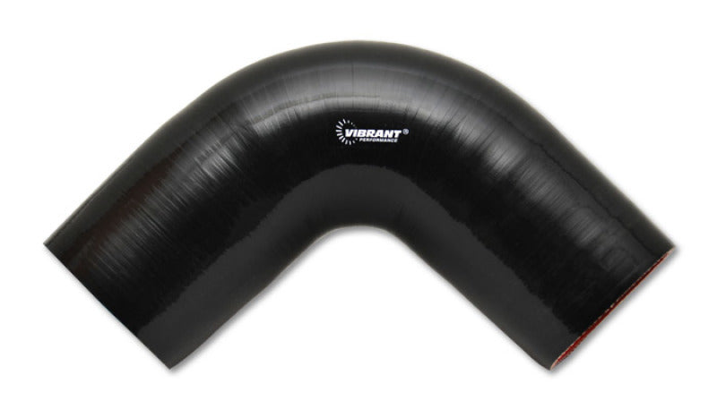 Vibrant 4 Ply Reinforced Silicone Elbow Connector - 4in I.D. - 90 deg. Elbow (BLACK) Vibrant 4 Ply Reinforced Silicone Elbow Connector - 4in I.D. - 90 deg. Elbow (BLACK)