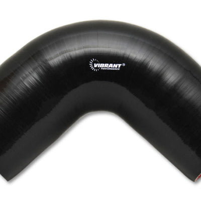 Vibrant 4 Ply Reinforced Silicone Elbow Connector - 2.75in I.D. - 90 deg. Elbow (BLACK)