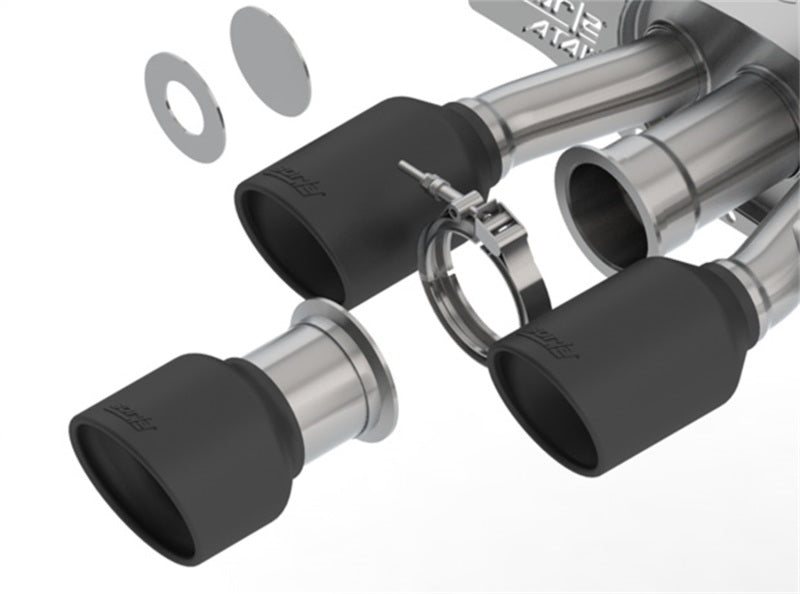 Borla 17-18 Honda Civic Type-R FK8 ATAK Cat-Back Exhaust w/ Ceramic Black Tips Borla 17-18 Honda Civic Type-R FK8 ATAK Cat-Back Exhaust w/ Ceramic Black Tips