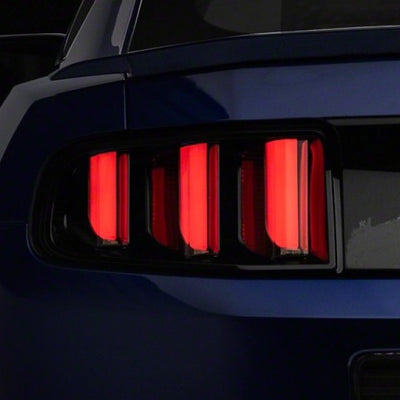 Raxiom 13-14 Ford Mustang Vector V2 Tail Lights- Black Housing (Clear Lens)