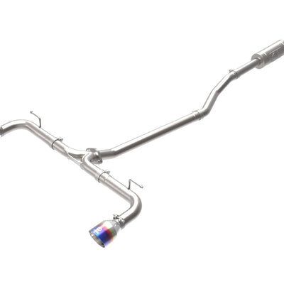 aFe Takeda 2-1/2in 304 SS Cat-Back Exhaust w/ Blue Flame Tips 14-18 Mazda 3 L4 2.0L/2.5L