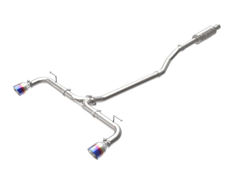 aFe Takeda 2-1/2in 304 SS Cat-Back Exhaust w/ Blue Flame Tips 14-18 Mazda 3 L4 2.0L/2.5L aFe Takeda 2-1/2in 304 SS Cat-Back Exhaust w/ Blue Flame Tips 14-18 Mazda 3 L4 2.0L/2.5L