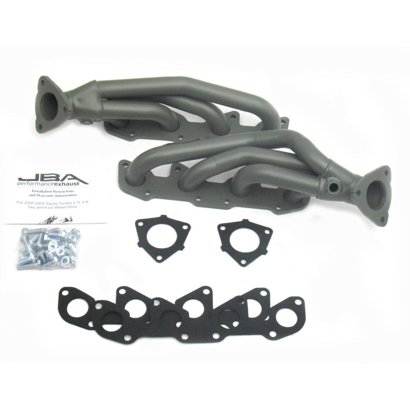 JBA 00-04 Toyota 4.7L V8 1-1/2in Primary Ti Ctd Cat4Ward Header JBA 00-04 Toyota 4.7L V8 1-1/2in Primary Ti Ctd Cat4Ward Header