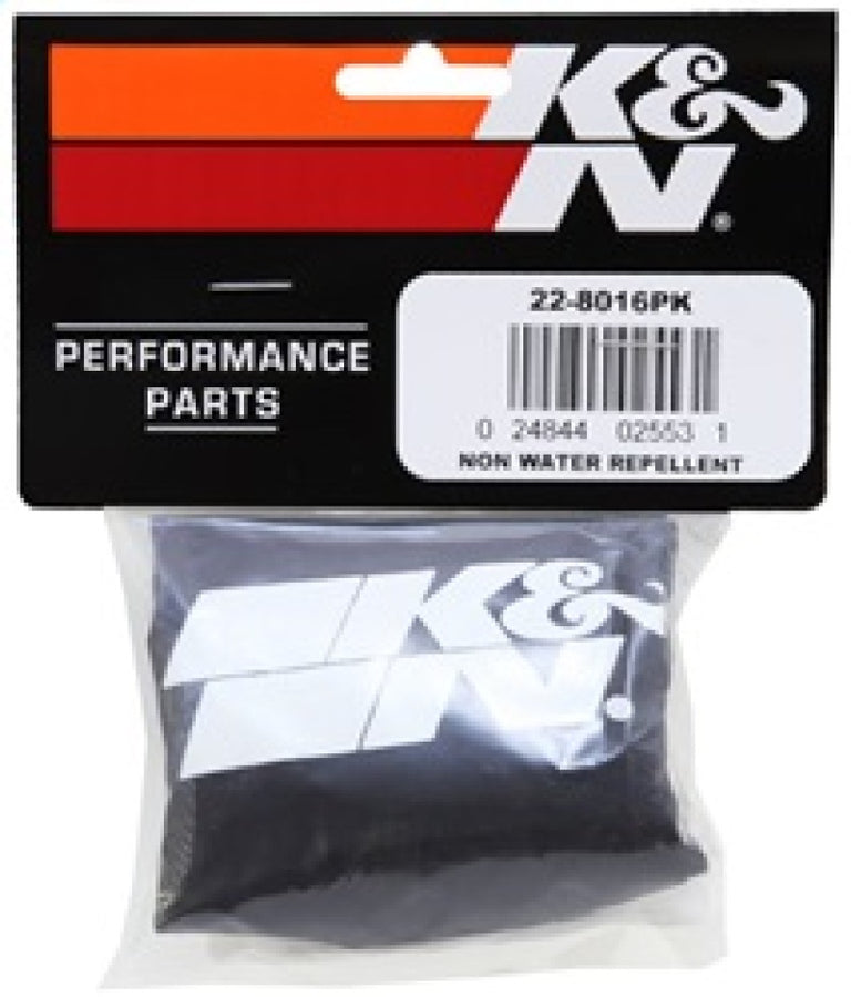 K&N Universal Precharger Round Straight Air Filter Wrap Black K&N Universal Precharger Round Straight Air Filter Wrap Black