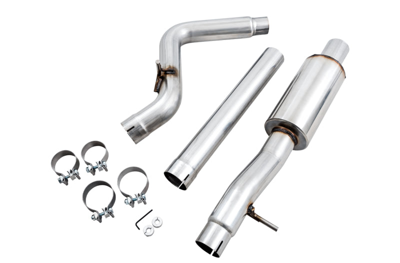 AWE Tuning 07-18 Jeep Wrangler JK/JKU 3.6L Tread Edition Axle-Back Dual Exhaust - Chrome Silver Tips AWE Tuning 07-18 Jeep Wrangler JK/JKU 3.6L Tread Edition Axle-Back Dual Exhaust - Chrome Silver Tips