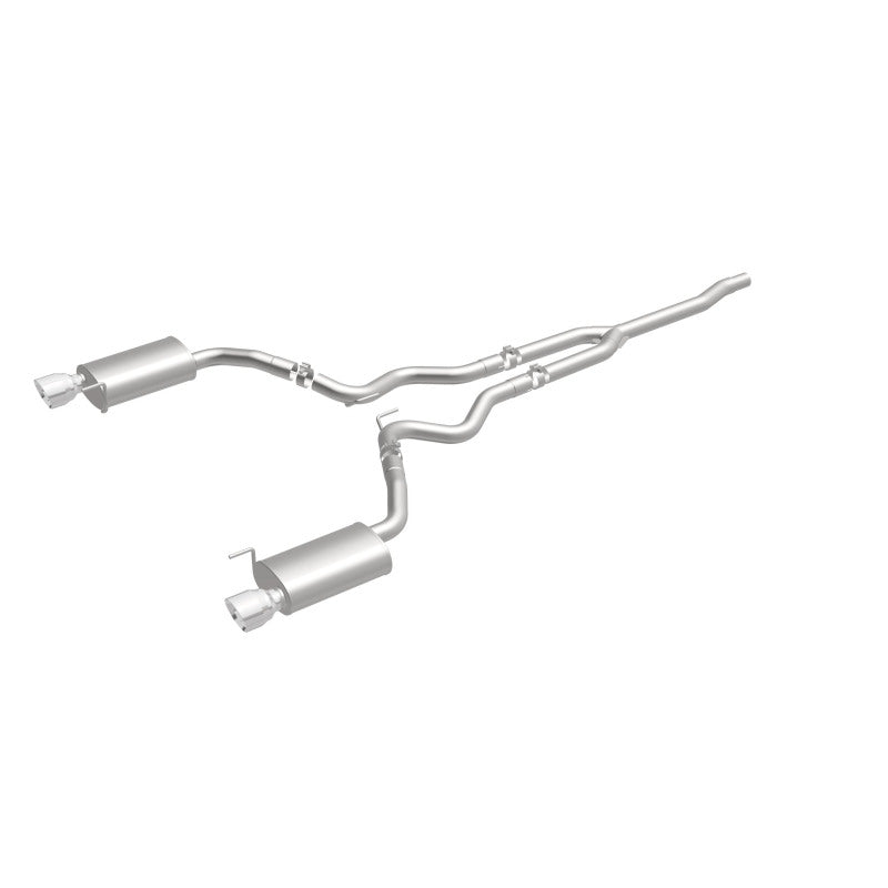 MagnaFlow Cat Back, SS, 2.5in, Street, Dual Split Polished 4.5in Tips 2015 Ford Mustang Ecoboost MagnaFlow Cat Back, SS, 2.5in, Street, Dual Split Polished 4.5in Tips 2015 Ford Mustang Ecoboost