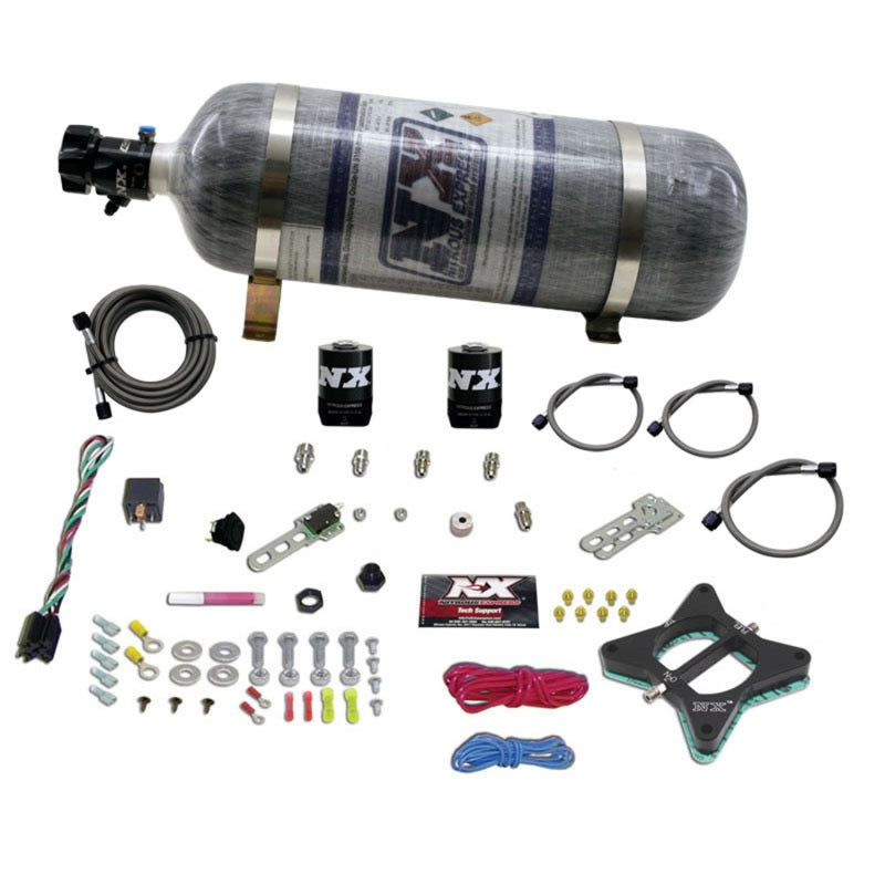 Nitrous Express 96-04 Ford Mustang 4.6L 2 Valve Nitrous Plate Kit w/Composite Bottle Nitrous Express 96-04 Ford Mustang 4.6L 2 Valve Nitrous Plate Kit w/Composite Bottle