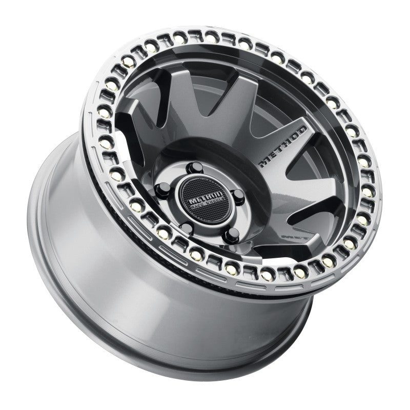Method MR108 17x9 -44mm Offset 5x5 71.5mm CB Gloss Titanium w/BH-H24125-38 Wheel Method MR108 17x9 -44mm Offset 5x5 71.5mm CB Gloss Titanium w/BH-H24125-38 Wheel