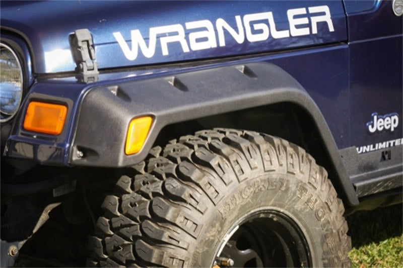 Rugged Ridge 4-Piece Fender Flare Kit 4.75-In 97-06 Jeep Wrangler Rugged Ridge 4-Piece Fender Flare Kit 4.75-In 97-06 Jeep Wrangler