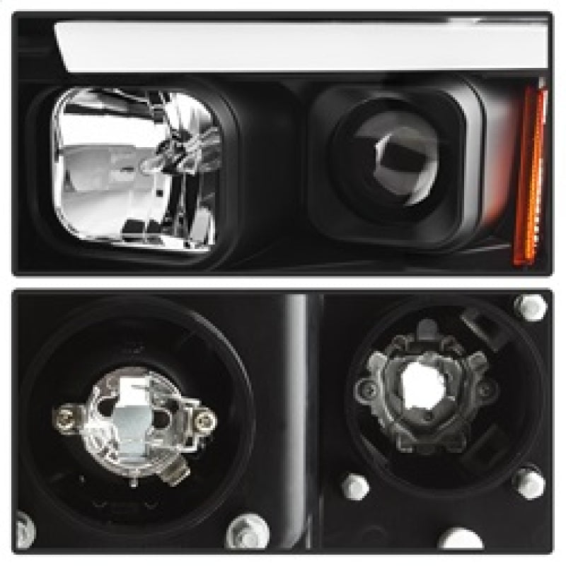 Spyder 02-05 Dodge Ram 1500 Light Bar Projector Headlights - Black (PRO-YD-DR02V2-LB-BK) Spyder 02-05 Dodge Ram 1500 Light Bar Projector Headlights - Black (PRO-YD-DR02V2-LB-BK)