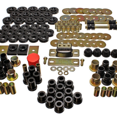 Energy Suspension 55-57 Chevrolet Belair/El Camino/Impala Black Hyper-Flex Master Bushing Set