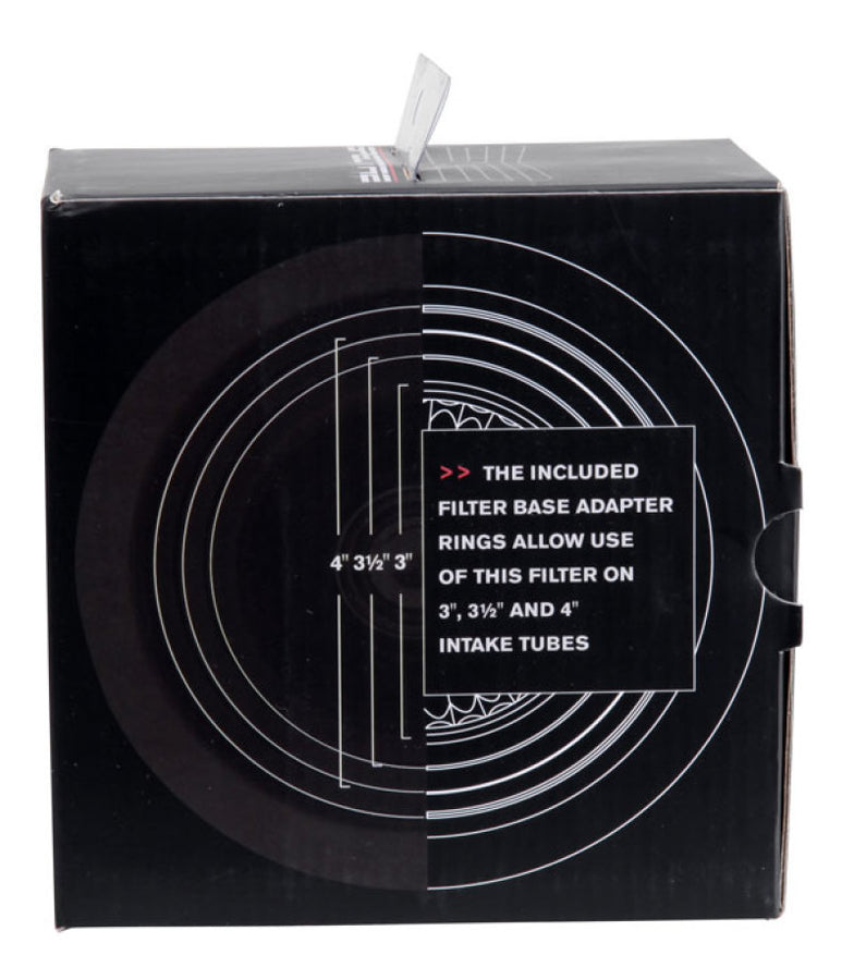 Spectre Adjustable Conical Air Filter 2-1/2in. Tall (Fits 3in. / 3-1/2in. / 4in. Tubes) - Blue Spectre Adjustable Conical Air Filter 2-1/2in. Tall (Fits 3in. / 3-1/2in. / 4in. Tubes) - Blue