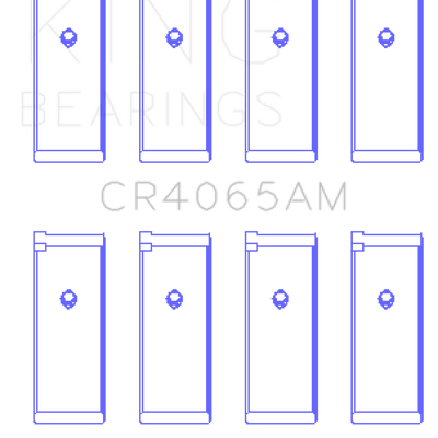 King 91-04 Nissan 146CI/2.4L KA24DE L4 / 89-97 146CI/2.4L KA24E L4  (Size +1.00) Rod Bearing Set