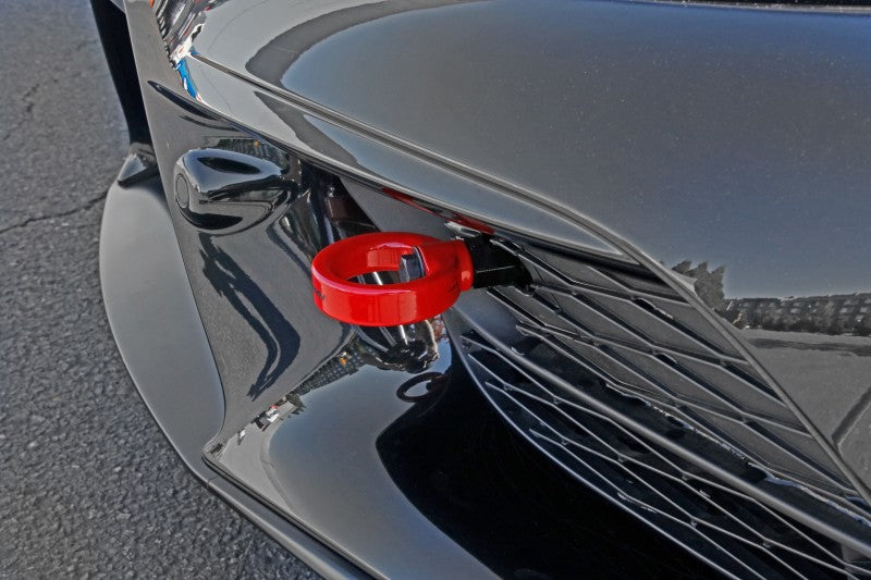 Perrin 2020 Toyota Supra Tow Hook Kit (Front) - Red Perrin 2020 Toyota Supra Tow Hook Kit (Front) - Red