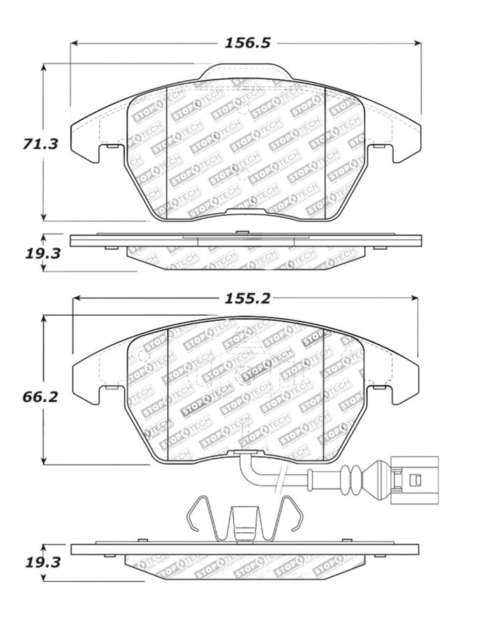 StopTech Performance 06-10 Audi A3 / 08-10 Audi TT / 06-09 VW GTI / 05-10 Jetta Front Brake Pads StopTech Performance 06-10 Audi A3 / 08-10 Audi TT / 06-09 VW GTI / 05-10 Jetta Front Brake Pads