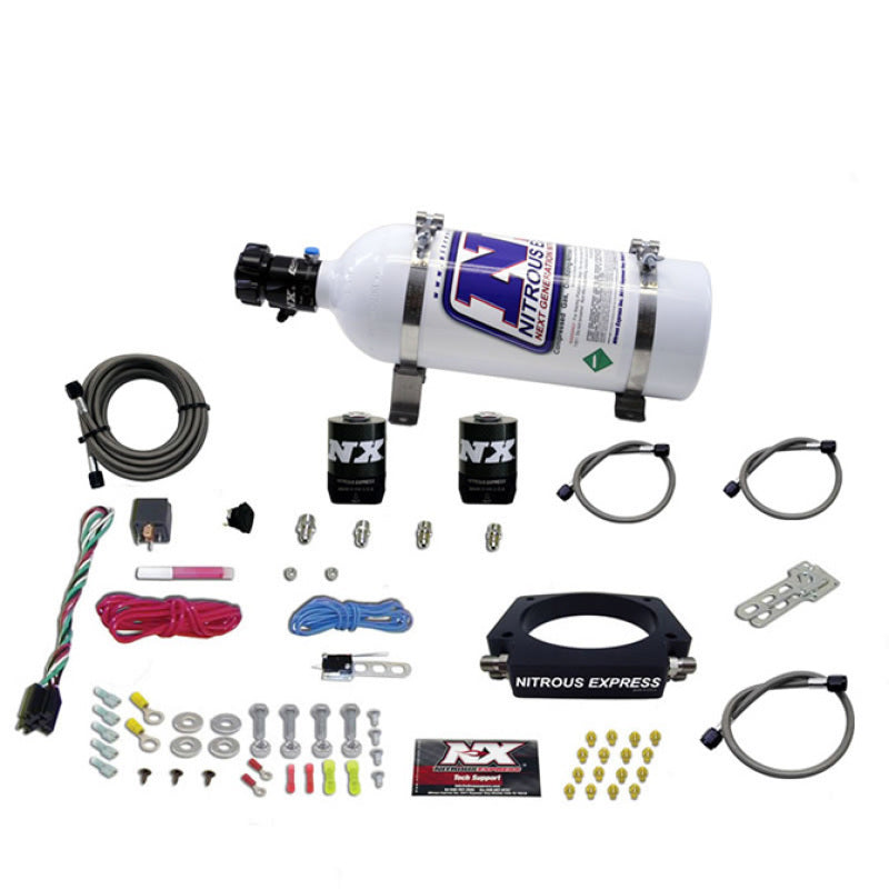Nitrous Express GM LS 90mm Nitrous Plate Kit (50-400HP) w/5lb Bottle Nitrous Express GM LS 90mm Nitrous Plate Kit (50-400HP) w/5lb Bottle