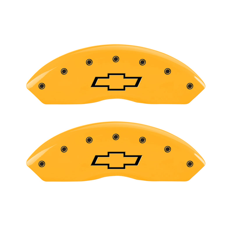 MGP 2 Caliper Covers Engraved Front Bowtie Yellow Finish Black Char 1999 Chevrolet Tahoe MGP 2 Caliper Covers Engraved Front Bowtie Yellow Finish Black Char 1999 Chevrolet Tahoe