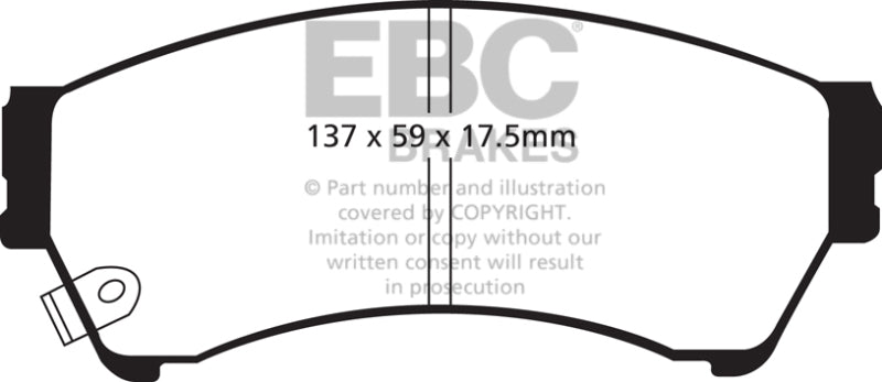 EBC 06-09 Ford Fusion 2.3 Redstuff Front Brake Pads EBC 06-09 Ford Fusion 2.3 Redstuff Front Brake Pads