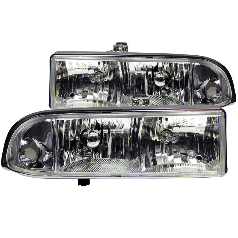 ANZO 1998-2005 Chevrolet S-10 Crystal Headlights Chrome ANZO 1998-2005 Chevrolet S-10 Crystal Headlights Chrome
