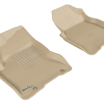 3D MAXpider 2008-2013 Nissan Rogue Kagu 1st Row Floormat - Tan