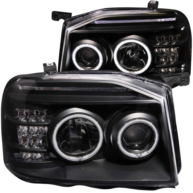 ANZO 2001-2004 Nissan Frontier Projector Headlights w/ Halo Black (CCFL) ANZO 2001-2004 Nissan Frontier Projector Headlights w/ Halo Black (CCFL)