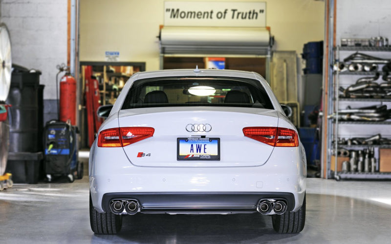 AWE Tuning Audi B8.5 S4 3.0T Touring Edition Exhaust System - Chrome Silver Tips (102mm) AWE Tuning Audi B8.5 S4 3.0T Touring Edition Exhaust System - Chrome Silver Tips (102mm)