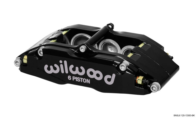 Wilwood Caliper-BNSL6-LH-Black 1.62/1.12/1.12in Pistons 1.10in Disc Wilwood Caliper-BNSL6-LH-Black 1.62/1.12/1.12in Pistons 1.10in Disc