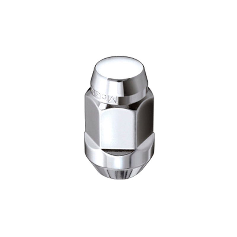 McGard Hex Lug Nut (Cone Seat Bulge Style) M12X1.25 / 3/4 Hex / 1.45in. Length (4-Pack) - Chrome McGard Hex Lug Nut (Cone Seat Bulge Style) M12X1.25 / 3/4 Hex / 1.45in. Length (4-Pack) - Chrome