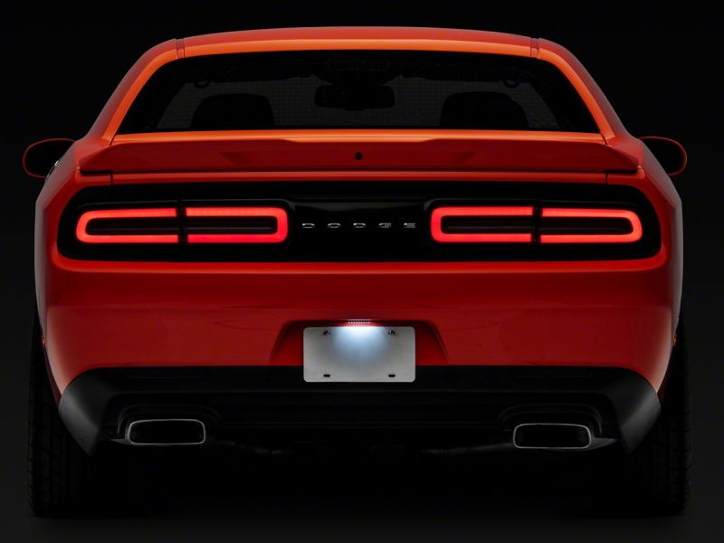 Raxiom 15-23 Dodge Challenger Axial Series LED License Plate Lamps Raxiom 15-23 Dodge Challenger Axial Series LED License Plate Lamps