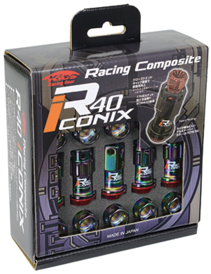 Project Kics 12x1.25 R40 Iconix Lock & Lug Nuts - Neo Chrome w/o Cap (16+4 Locks) Project Kics 12x1.25 R40 Iconix Lock & Lug Nuts - Neo Chrome w/o Cap (16+4 Locks)