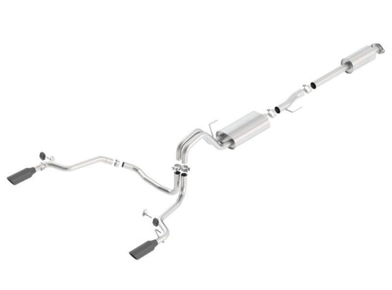 Borla 15-17 F-150 2.7/3.5L V6 EcoBoost / 5.0L V8 Black Chrome Cat-Back Touring Exhaust Borla 15-17 F-150 2.7/3.5L V6 EcoBoost / 5.0L V8 Black Chrome Cat-Back Touring Exhaust