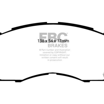 EBC 97-98 Subaru Impreza 1.8 Yellowstuff Front Brake Pads