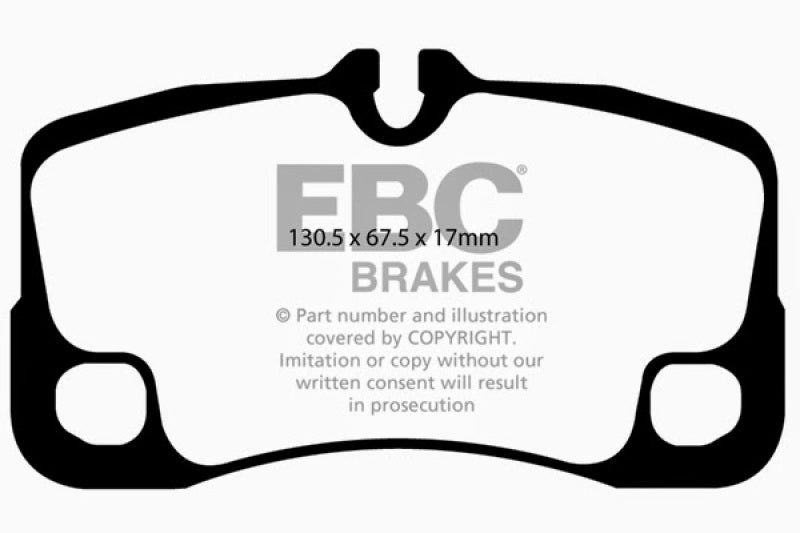 EBC 07-09 Porsche 911 (997) (Cast Iron Rotor only) 3.6 GT3 Bluestuff Rear Brake Pads EBC 07-09 Porsche 911 (997) (Cast Iron Rotor only) 3.6 GT3 Bluestuff Rear Brake Pads