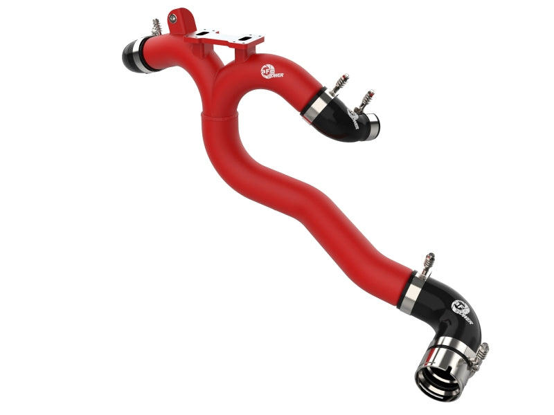 AFE 2018-2020 Kia Stinger 19-22 G70 BladeRunner 3in Aluminum Hot Charge Pipe Red AFE 2018-2020 Kia Stinger 19-22 G70 BladeRunner 3in Aluminum Hot Charge Pipe Red