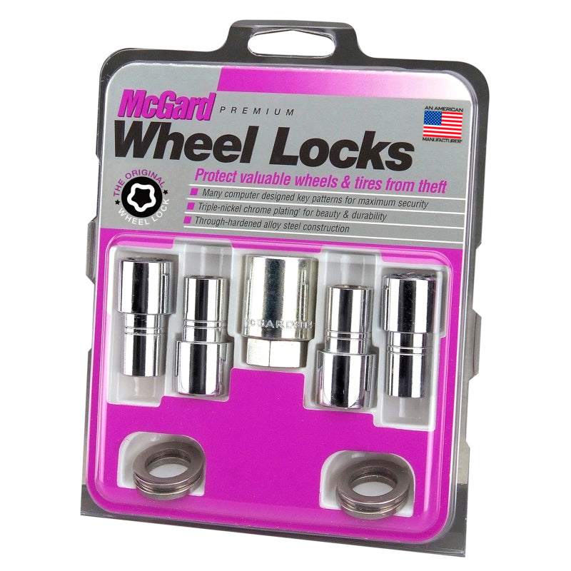 McGard Wheel Lock Nut Set - 4pk. (Long Shank Seat) M12X1.5 / 13/16 Hex / 1.75in. Length - Chrome McGard Wheel Lock Nut Set - 4pk. (Long Shank Seat) M12X1.5 / 13/16 Hex / 1.75in. Length - Chrome