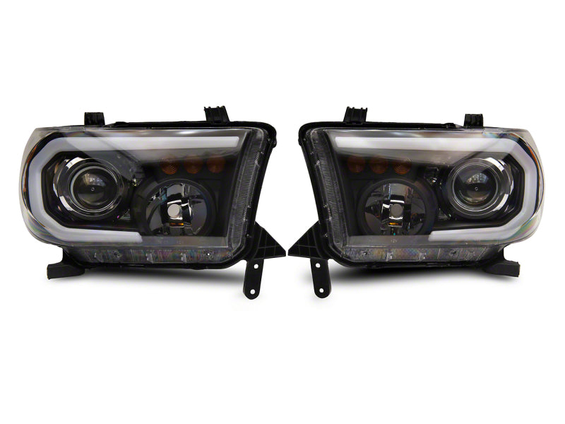 Raxiom 07-13 Toyota Tundra Axial Projector Headlights w/ SEQL LED Bar- Blk Housing (Clear Lens) Raxiom 07-13 Toyota Tundra Axial Projector Headlights w/ SEQL LED Bar- Blk Housing (Clear Lens)