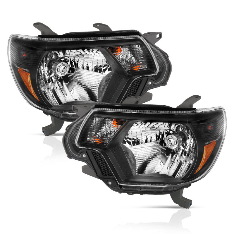 ANZO 2012-2015 Toyota Tacoma Crystal Headlights Black ANZO 2012-2015 Toyota Tacoma Crystal Headlights Black