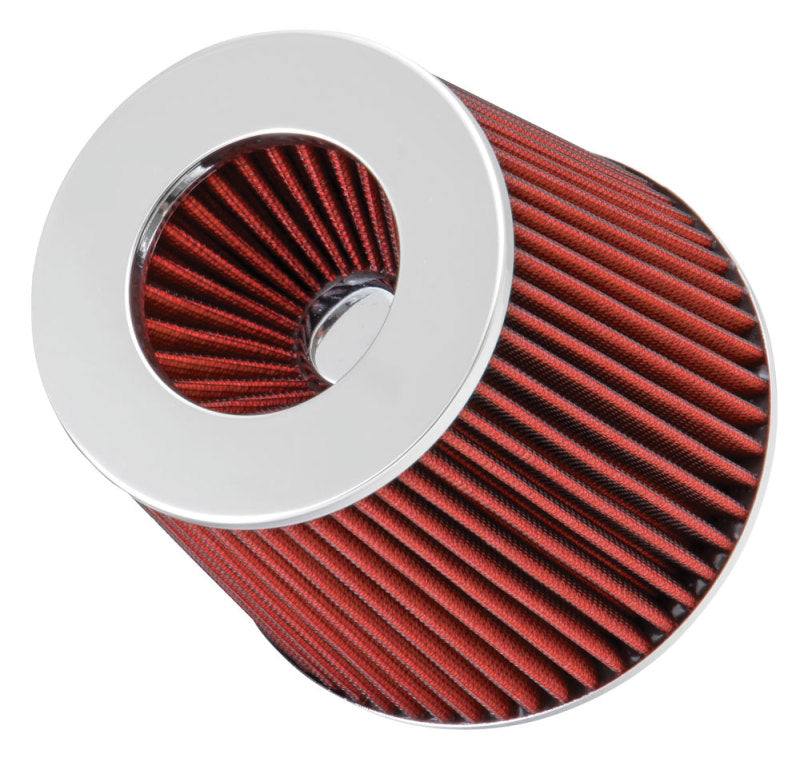 Spectre Adjustable Conical Air Filter 5-1/2in. Tall (Fits 3in. / 3-1/2in. / 4in. Tubes) - Red Spectre Adjustable Conical Air Filter 5-1/2in. Tall (Fits 3in. / 3-1/2in. / 4in. Tubes) - Red