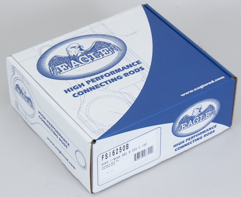 Eagle Chevrolet Small Block 6.250in 4340 I-Beam Connecting Rod w/ ARP 8740 (Set of 8) Eagle Chevrolet Small Block 6.250in 4340 I-Beam Connecting Rod w/ ARP 8740 (Set of 8)