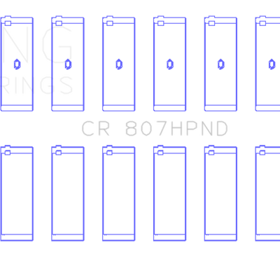 King Engine Bearings Chevy LS1 / LS6 (Size 010) Performance Rod Bearing Set