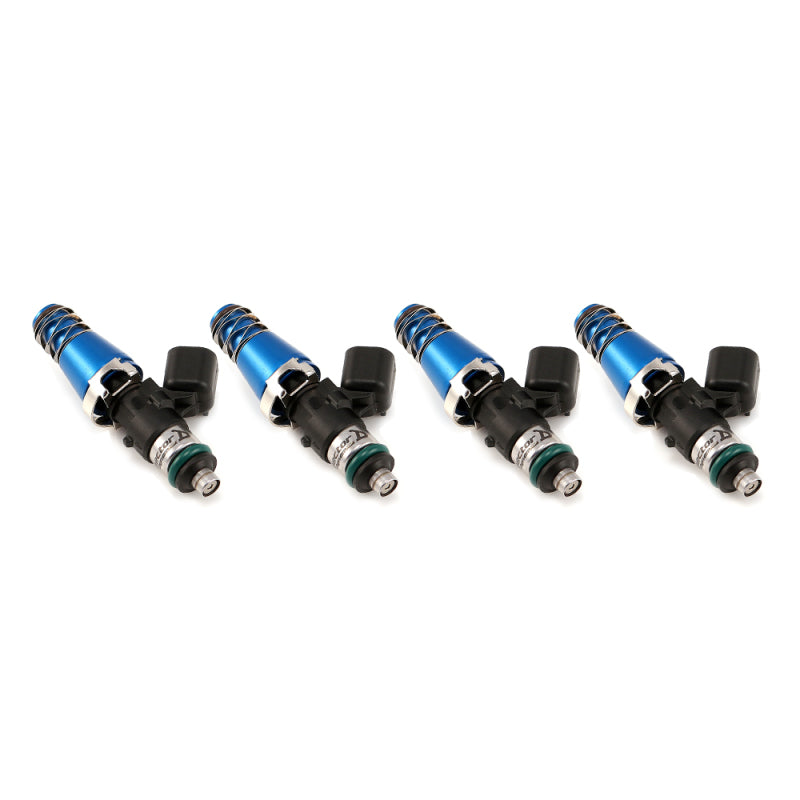 Injector Dynamics 1340cc Injectors - 60mm Length - 11mm Blue Top - 14mm Lower O-Ring (Set of 4) Injector Dynamics 1340cc Injectors - 60mm Length - 11mm Blue Top - 14mm Lower O-Ring (Set of 4)