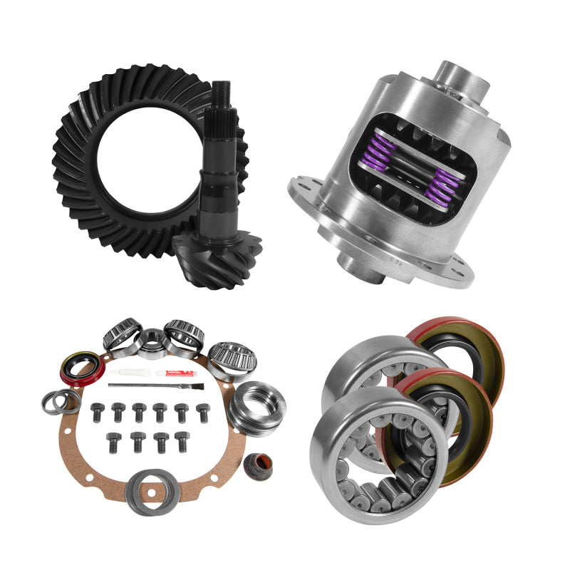 Yukon 8.8in Ford 3.73 Rear Ring & Pinion Install Kit 31 Spline Positraction 2.99in Axle Bearings Yukon 8.8in Ford 3.73 Rear Ring & Pinion Install Kit 31 Spline Positraction 2.99in Axle Bearings