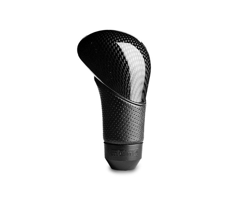 Momo Shadow Shift Knob - Black Airleather, Carbon Effect Insert Momo Shadow Shift Knob - Black Airleather, Carbon Effect Insert