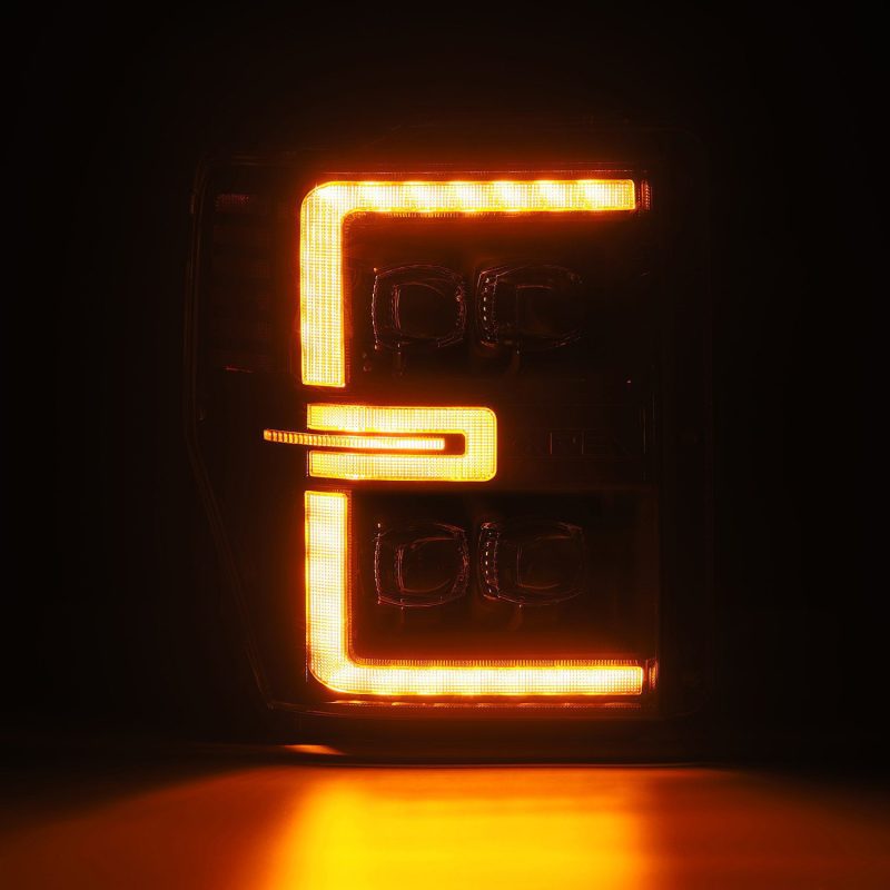 AlphaRex 08-10 Ford F250-550 NOVA-Series LED Projector Headlights Black w/Activ Light/Seq Signal AlphaRex 08-10 Ford F250-550 NOVA-Series LED Projector Headlights Black w/Activ Light/Seq Signal