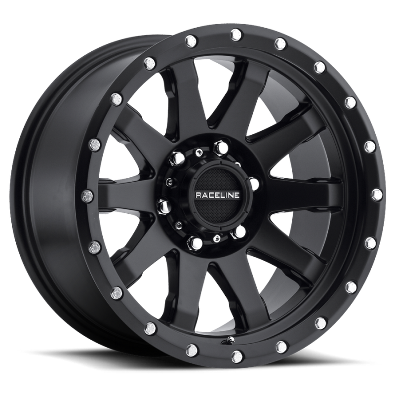 Raceline 934B Clutch 20x10in / 6x139.7 BP / -19mm Offset / 106.1mm Bore - Satin Black Wheel Raceline 934B Clutch 20x10in / 6x139.7 BP / -19mm Offset / 106.1mm Bore - Satin Black Wheel