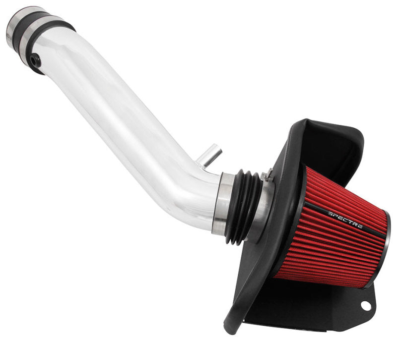 Spectre 16-18 Jeep Grand Cherokee V6-3.6L F/I Air Intake Kit - Polished w/Red Filter Spectre 16-18 Jeep Grand Cherokee V6-3.6L F/I Air Intake Kit - Polished w/Red Filter