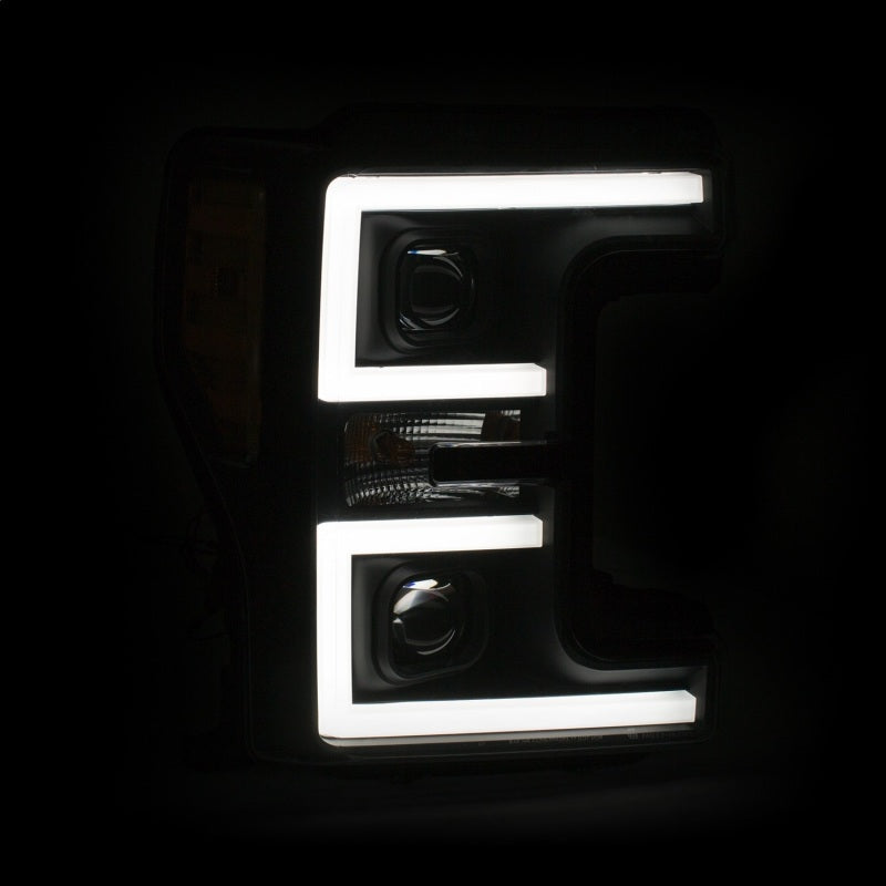 ANZO LED Headlights 17-18 Ford F-250 Super Duty Plank-Style L.E.D. Headlight Black (Pair) ANZO LED Headlights 17-18 Ford F-250 Super Duty Plank-Style L.E.D. Headlight Black (Pair)