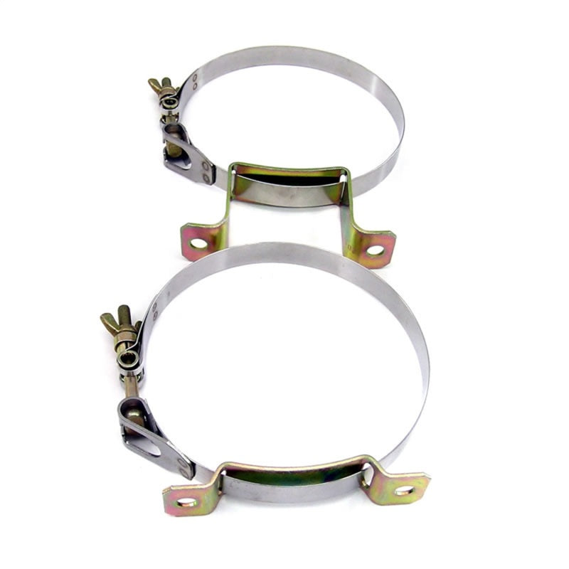 Nitrous Express Stainless Steel Bottle Brackets for 10lb/15lb Aluminum Bottles Nitrous Express Stainless Steel Bottle Brackets for 10lb/15lb Aluminum Bottles